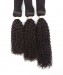 CARA Brazilian Kinky Curly Braid in Bundles Human Hair Weave 3 Pcs Natural Color