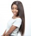 CARA 250% Density Straight Lace Front Human Hair Wigs With Baby Hair #2 Color Brazilian Remy Hair Bleached Knots