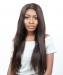 CARA 250% Density Straight Lace Front Human Hair Wigs With Baby Hair #2 Color Brazilian Remy Hair Bleached Knots