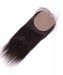 CARA Brazilian Virgin Human Hair Straight 4x4 Free Part Silk Base Closure