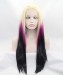 CARA Blonde/Purple Ombre Lace Front Wig Synthetic Wig