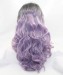 CARA Ombre Wig Grey/Light Purple Synthetic Wig