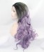 CARA Ombre Wig Grey/Light Purple Synthetic Wig