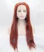 CARA #130 Red Color Long Straight Synthetic Wig For Black Women