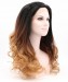 CARA Synthetic Wig Dark Brown Ombre Wig Lace Front Wig