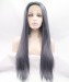 CARA Hot Sales Grey Color Synthetic Wig Lace Front Wig