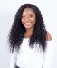 CARA Brazilian Deep Curly Lace Frontal with 3 Bundles Human Hair Weaves Natural Color