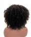 CARA Bob Wig 100% Remy Human Hair Wigs Brazilian Kinky Curly Short Wig Can Be Dyed Full 250g  Natural Black Color