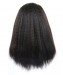 CARA 13x6 Deep Part Lace Front Human Hair Wigs 150% Density Kinky Straight with Baby Hair