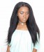 CARA Kinky Straight Lace Closure with 3 Bundles Natural Color 100% Human Hair Weaves