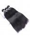 CARA Brazilian Light Yaki Free Part Lace Frontal with 3 Bundles 100% Human Hair Weave Bundles