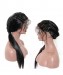 Pre Plucked Full Lace Human Hair Wigs For Women Black 180% Density Brazilian Straight Lace Wig With baby Hair 