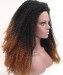 CARA 1B/Brown Ombre Wig Afro kinky curly Synthetic Wig Lace Front Wig