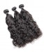 CARA 3 Pcs Water Wave Cutile Kept Remy Hair Weaves Peruvian Virgin Hair Bundles 