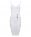 2018 Women's Bandage Dress New Sexy Spaghetti Strap Deep V Backless Fashion Dress Bodycon Femme Vestidos Club Party