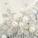  European and American brides headdress wedding accessories handmade pearl dish hair accessories. 