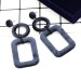 1Pcs European and American accessories style simple fashion fashion street patting lotus women's earring earrings.