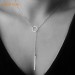 1Pcs European and American accessories simple fashion European style of the character of the letter LOVE copper sequins diamond necklace female.