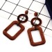 1Pcs European and American accessories style simple fashion fashion street patting lotus women's earring earrings.