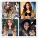 CARA Ombre Hair Bundles Peruvian Body Wave T1B/4/27 3 Tone Remy Hair Weaves Machine Double Weft 3 Bundle 