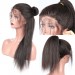 CARA Brazilian Yaki Straight 13x6 Lace Front Human Hair Wigs 250% Density Pre Plucked Deep Part Wig 