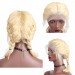 CARA 613 Blonde Lace Front Human Hair Wigs Straight Pre Plucked 130% Density Short Bob Wigs For Women