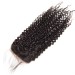 CARA Human Hair Lace Closure with 3 Bundles Brazilian Kinky Curly Virgin Human Hair