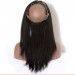 CARA Yaki Straight Brazilian Human Hair 360 Lace Frontal With Natural Hairline