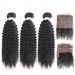 CARA Brazilian Virgin Hair Kinky Curly 360 Lace Frontal With 3 Bundles 