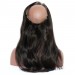 Brazilian Virgin Hair Straight 360 Lace Frontal Closure With 2 Bundles