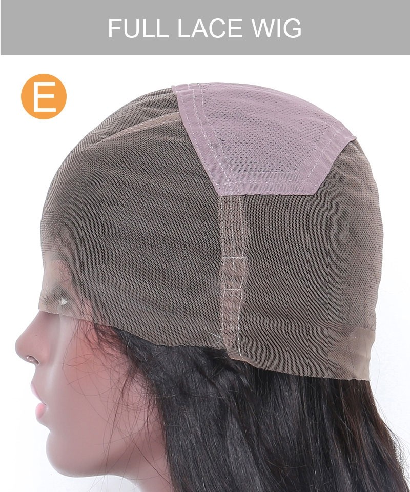 Full lace wig without combs and straps clearance