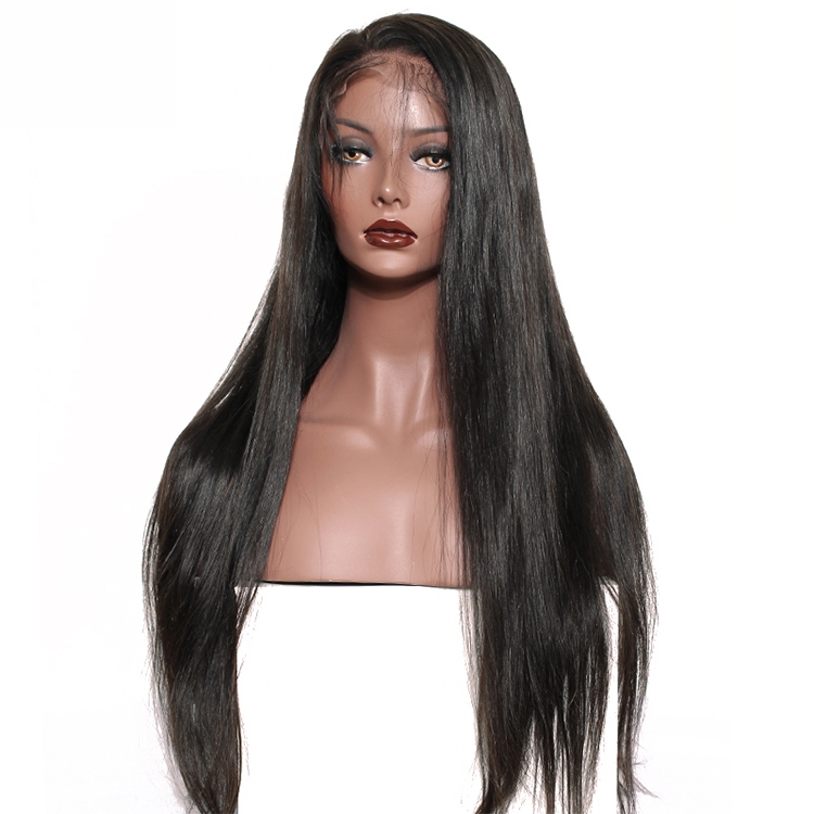 13x6 Straight Lace Front Human Hair Wigs Natural Black 250% Density Brazilian Human Hair Wigs For Women 