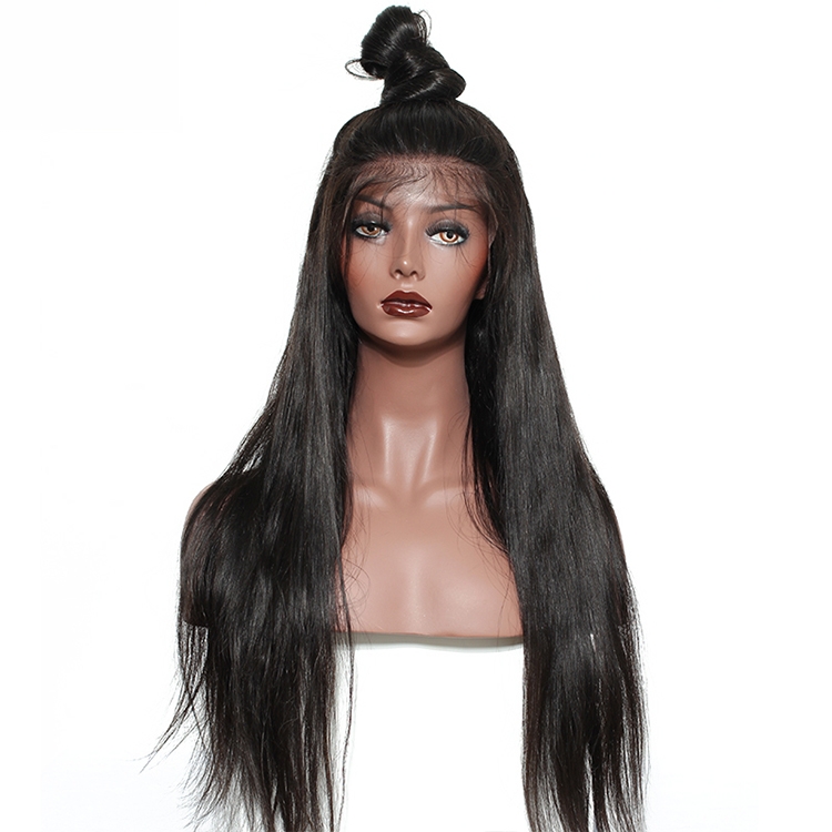 13x6 Straight Lace Front Human Hair Wigs Natural Black 250% Density Brazilian Human Hair Wigs For Women 