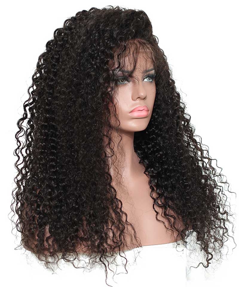deep curly lace front wigs