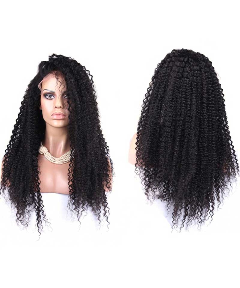 kinky curly silk base wig