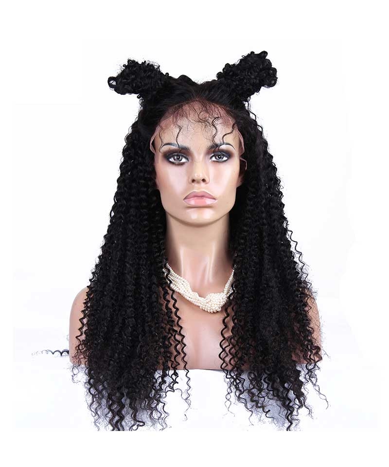 kinky curly silk base wig